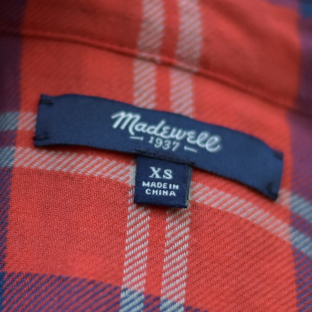 Madewell flannel plaid shirt - Picture 4 of 5